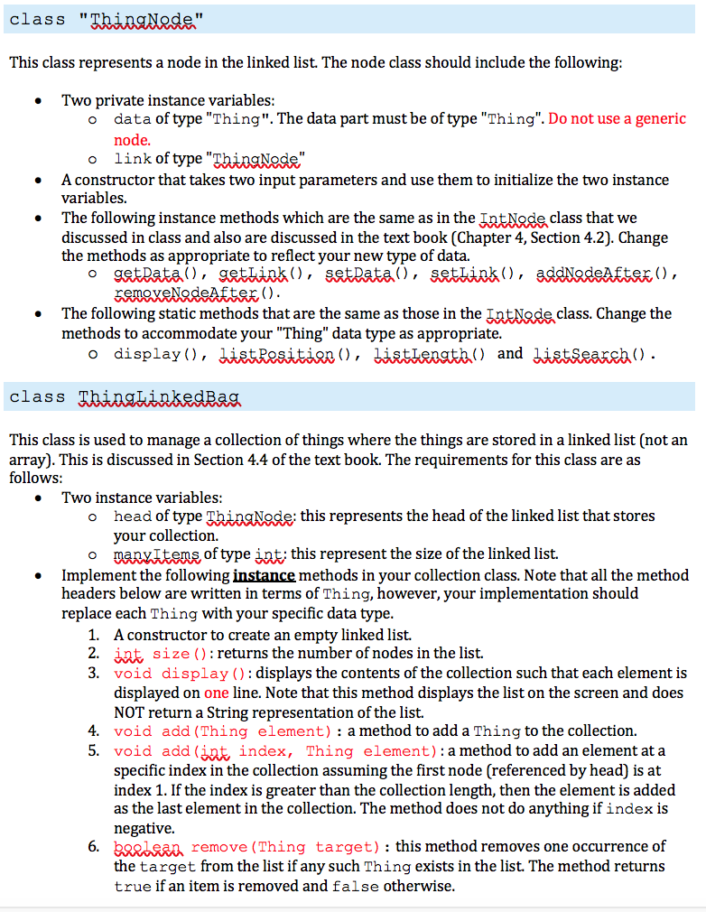 Solved Objective Assignment Asked Implement Bag Collectio