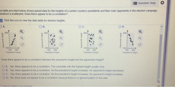 Solved Question Help * e table provided below shows paired | Chegg.com