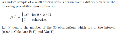 Solved = A random sample of n = 30 observations is drawn | Chegg.com