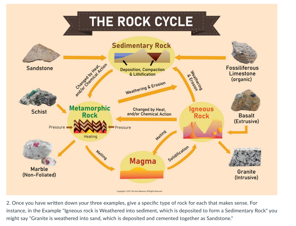 Solved This week we are learning about the three main rock | Chegg.com