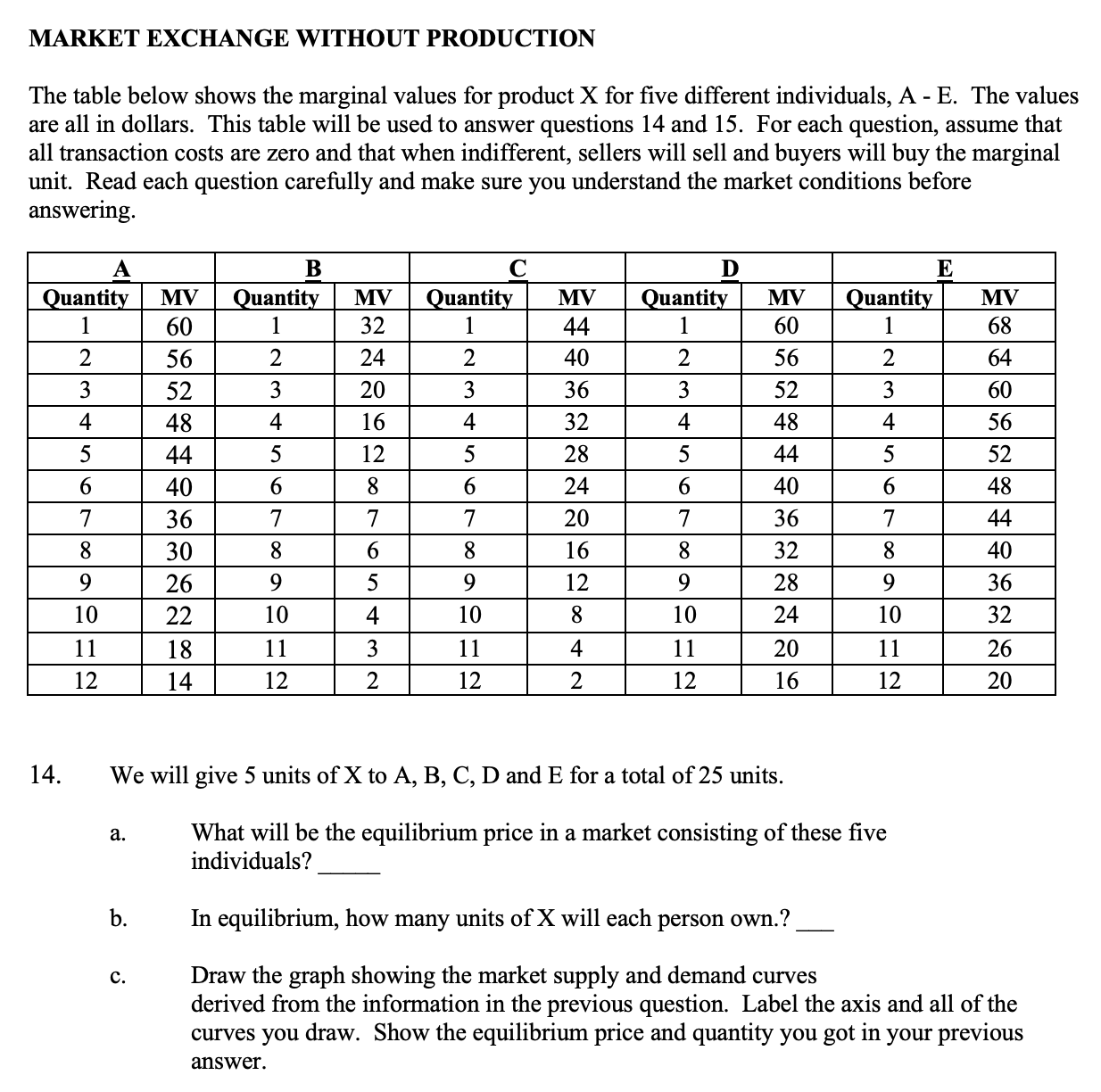 Solved Question 10 The table below shows the marginal