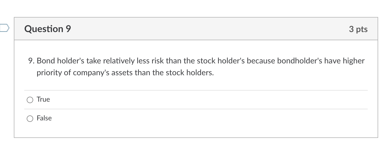 Solved Question 3 3 Pts 3. High Yield Bonds Are High-risk | Chegg.com