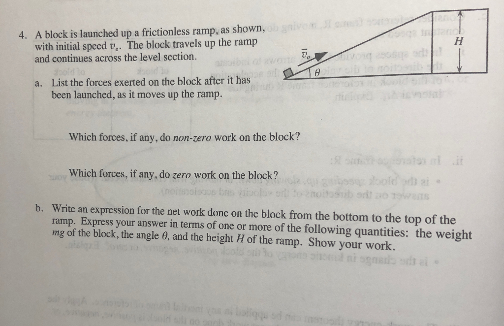 Solved A Block Is Launched Up A Frictionless Ramp, As Shown, 