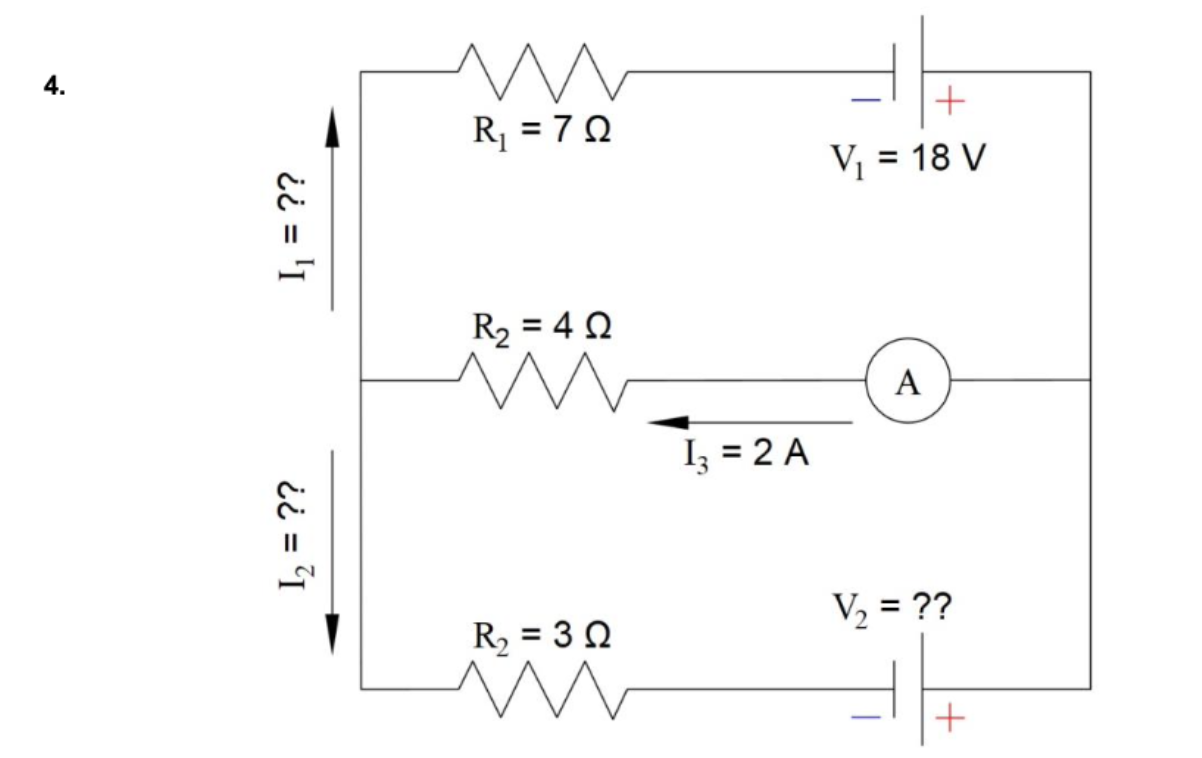 Solved Find All The Currents And Voltages Across Each 