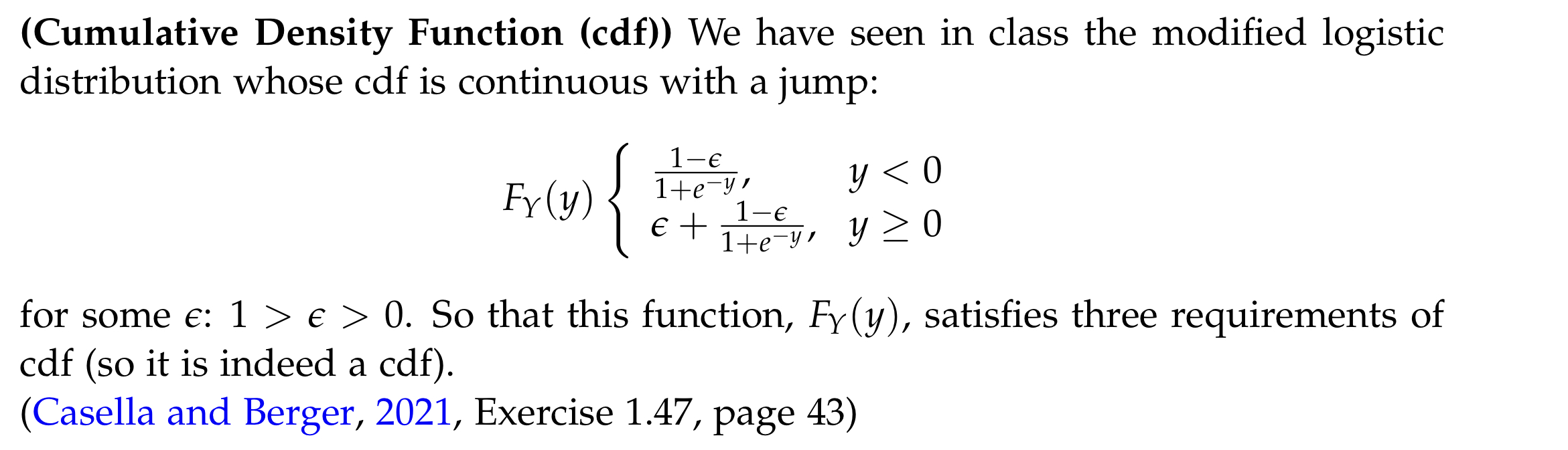Solved (Cumulative Density Function (cdf)) We have seen in | Chegg.com