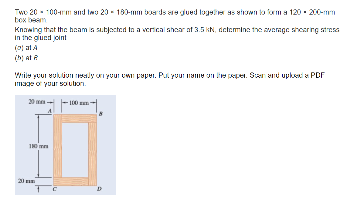 Solved Two 20 100mm and two 20 * 180mm boards are glued