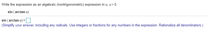 Solved Write the expression as an algebraic | Chegg.com
