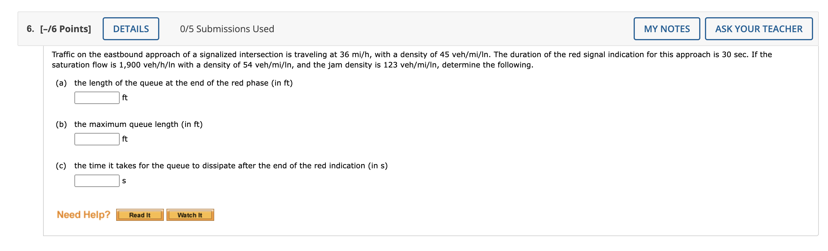 Solved saturation flow is 1,900 veh/h/In with a density of
