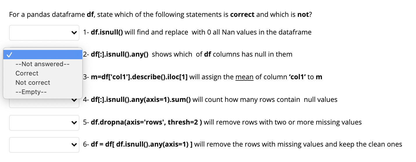 solved-for-a-pandas-dataframe-df-state-which-of-the-chegg