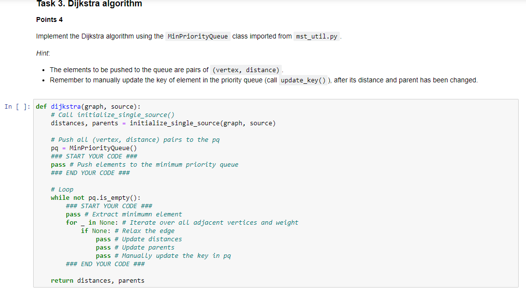 Solved subject is algorithms The code is in python 3 Please | Chegg.com