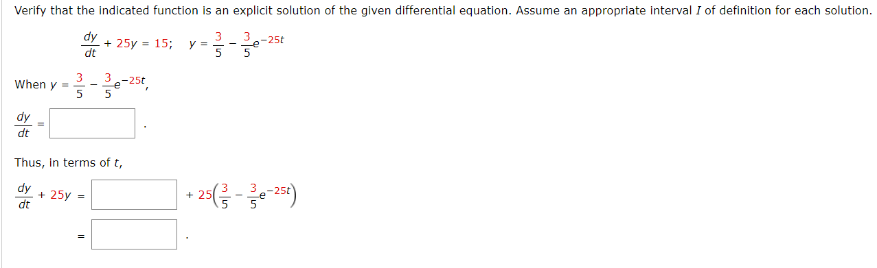 Solved Verify that the indicated function is an explicit | Chegg.com