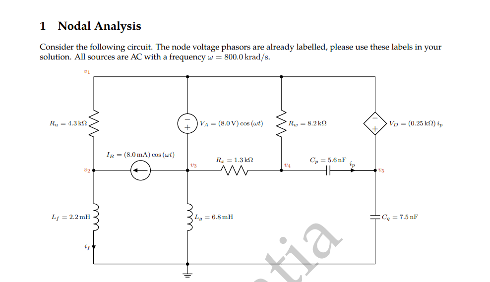 Solved (a). Identify any supernodes Each supernode should | Chegg.com