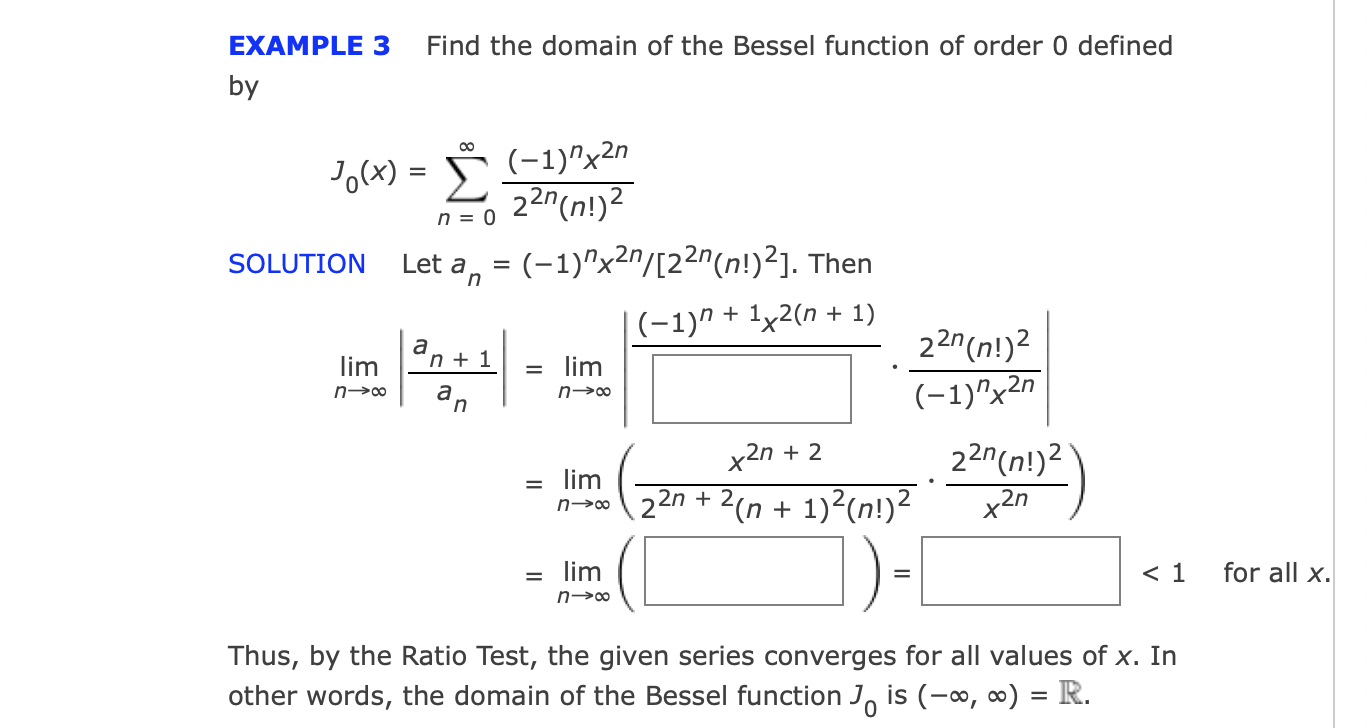 Solved Example 3 ï Find The Domain Of The Bessel Function Of Chegg Solved Example 3 ï Find The Domain Of The Bessel Function Of Chegg