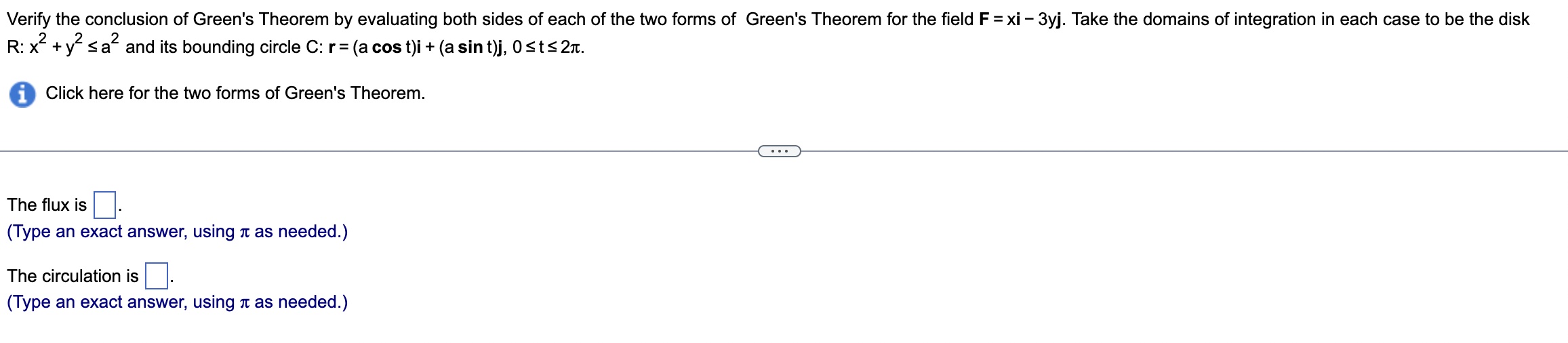 Solved R:x2+y2≤a2 and its bounding circle | Chegg.com