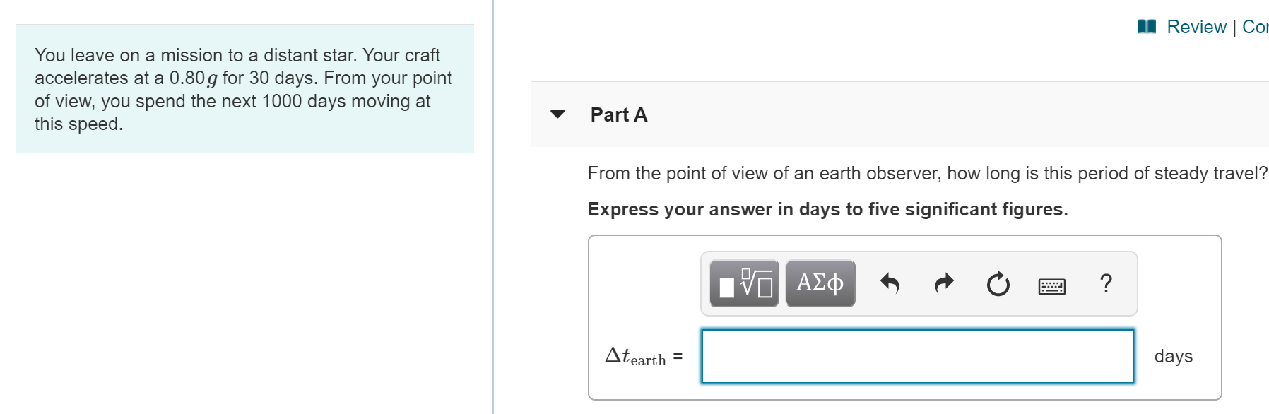 Solved Review Cor You Leave On A Mission To A Distant Chegg Com