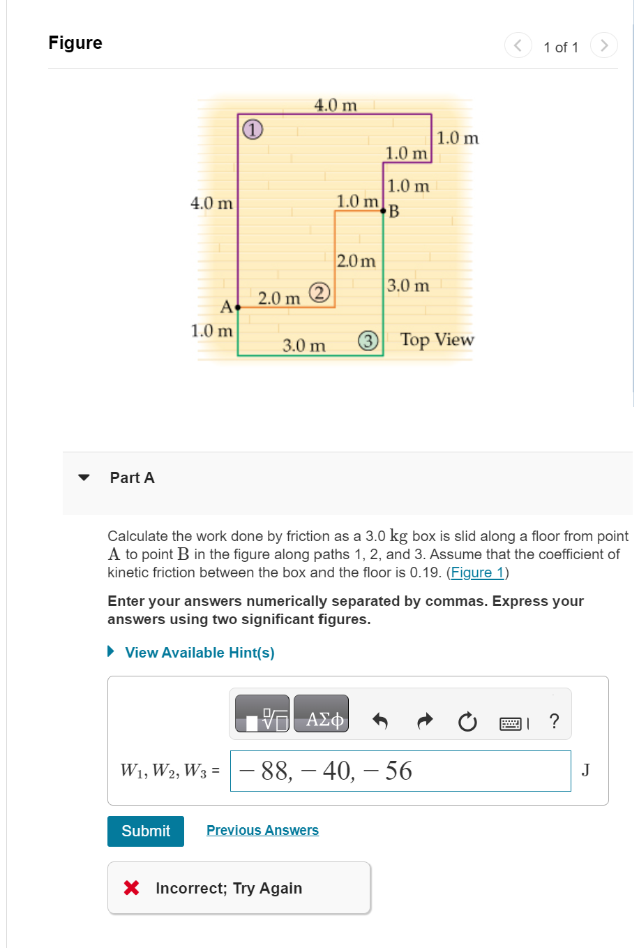 Solved 1 Of 1 Part A Calculate The Work Done By Friction As | Chegg.com