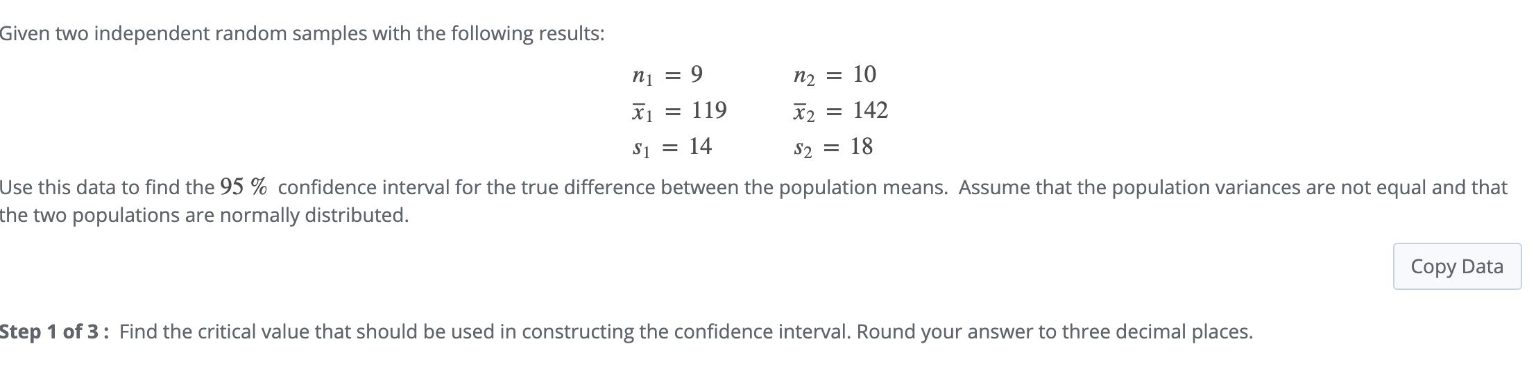 Solved Given two independent random samples with the | Chegg.com