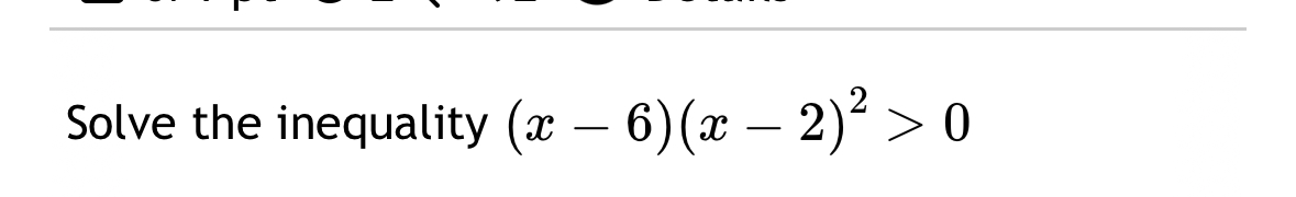 x 2 5x 6 0 solve inequality