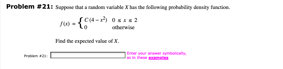 Solved Problem #21: Suppose that a random variable X has the | Chegg.com