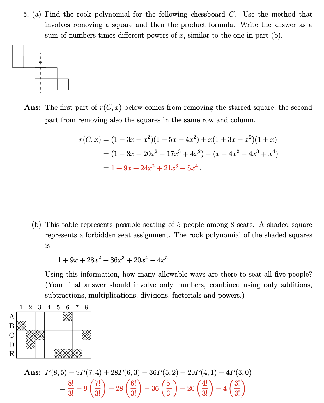 combinatorics - How to come up with this recurrence relation for putting p  rooks in a m×n chessboard? - Mathematics Stack Exchange