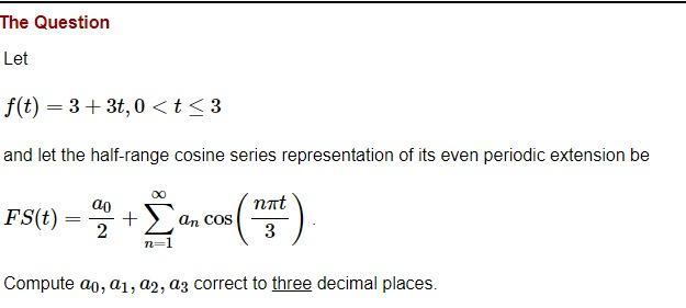 Solved A)) a1, a2, a3 and b1, b2, b3 and FS3 B)) | Chegg.com