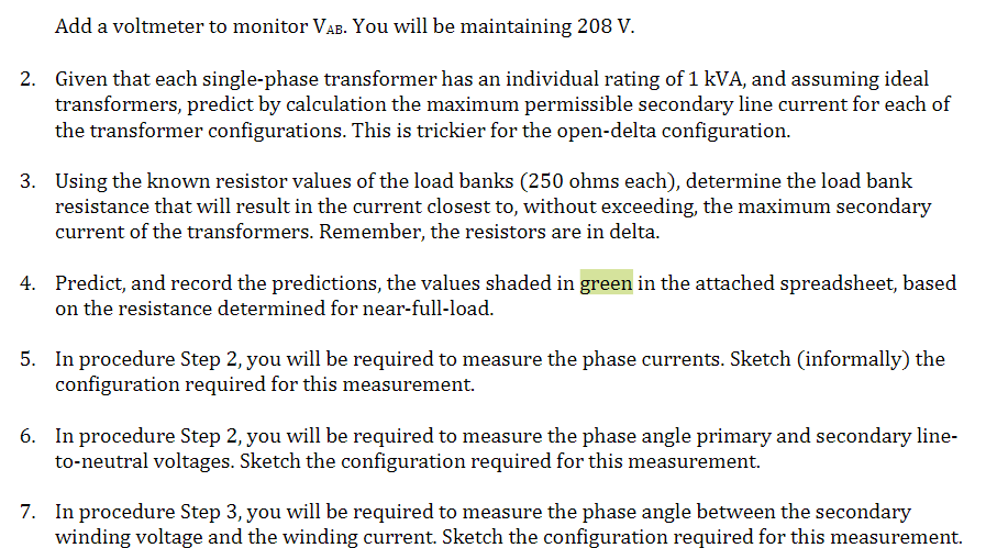 Solved 1. Download this diagram of three transformers and a