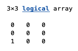 Solved What does logical array mean in Matlab? How do I know | Chegg.com