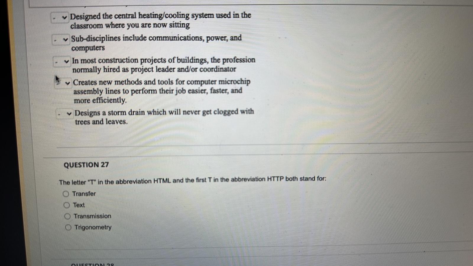 Match from the list of engineering branches or | Chegg.com
