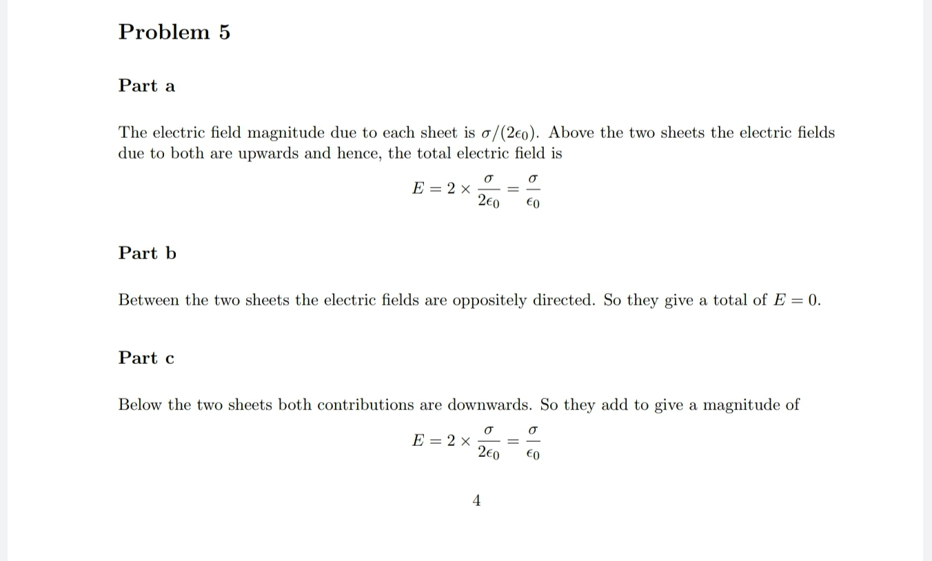 Solved Problem 5 Part a The electric field magnitude due to | Chegg.com
