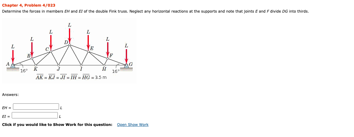 Solved Chapter 4, Problem 4/023 Determine the forces in | Chegg.com