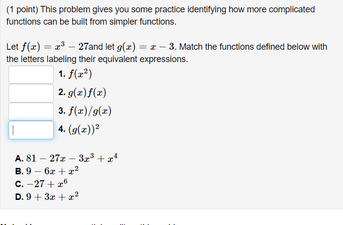 Solved (1 point) This problem gives you some practice | Chegg.com
