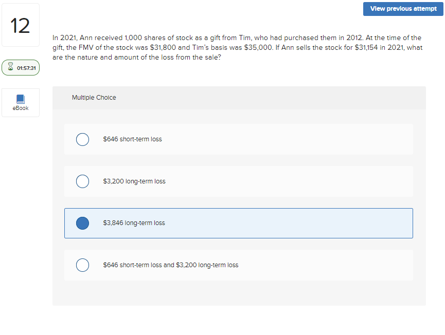 Solved View previous attempt In 2021, Ann received 1,000
