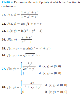 Solved 21−28 - Determine the set of points at which the | Chegg.com