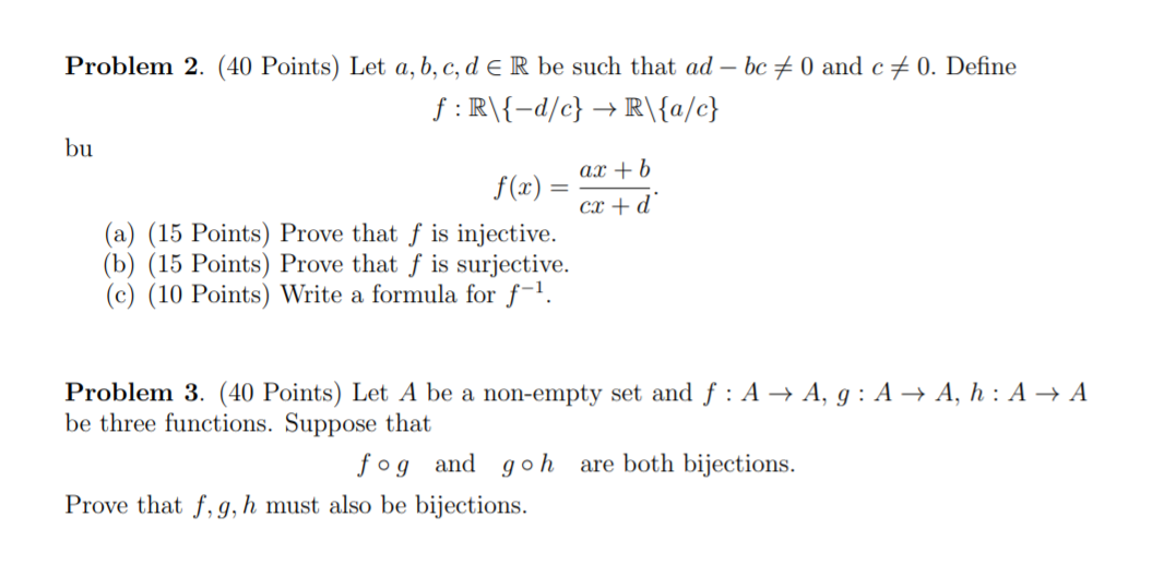 Solved Problem 2 40 Points Let A B C D Er Be Such T Chegg Com