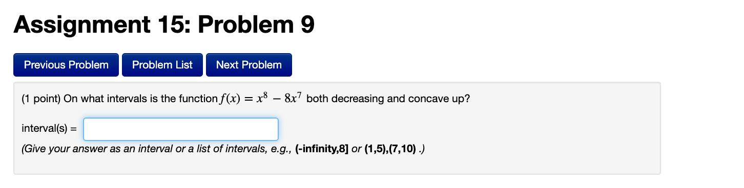 Solved Assignment 15: Problem 9 Previous Problem Problem | Chegg.com