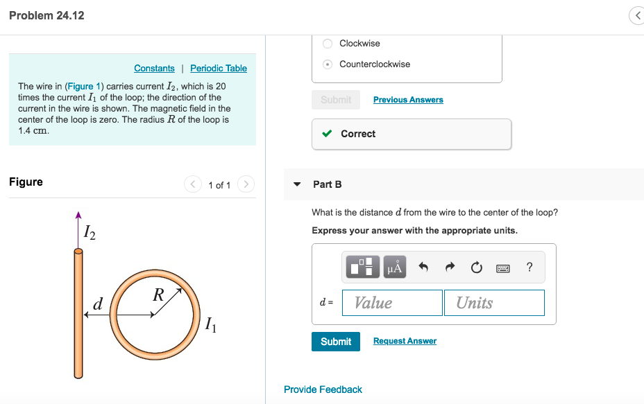 Solved Problem 24.12 Clockwise Constants Periodic Table | Chegg.com