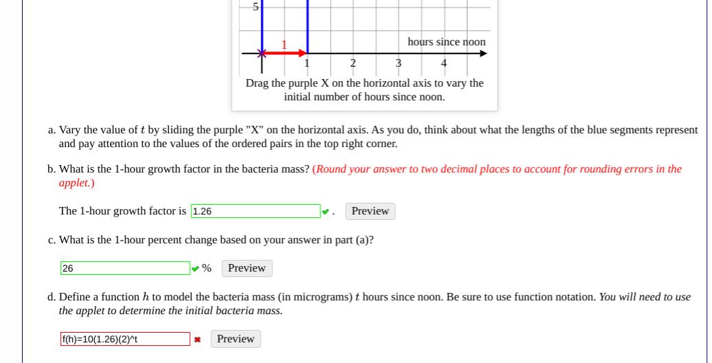 B An Exponential Function G With Y G 2 Has A L Chegg Com