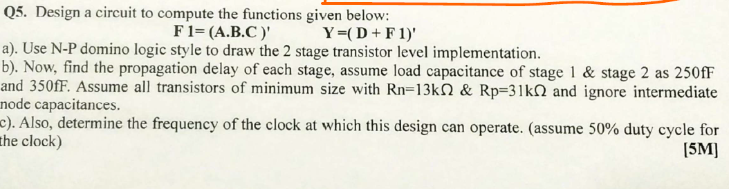 Solved Q5. ﻿Design a circuit to ﻿compute the functions given | Chegg.com