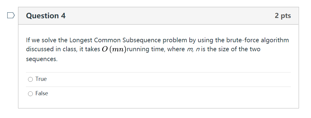 Solved Question 1 2 pts In depth-first search, when we first | Chegg.com