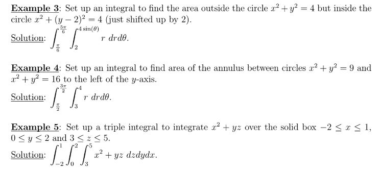 Solved Example 3: Set up an integral to find the area | Chegg.com