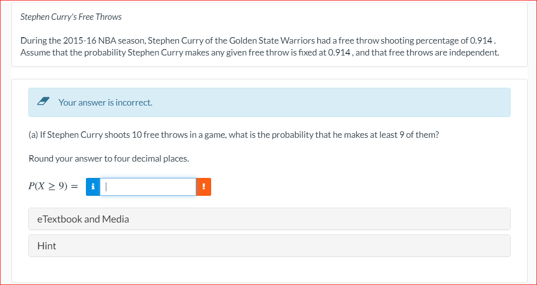 Solved Stephen Curry's Free Throws During the 201516 NBA
