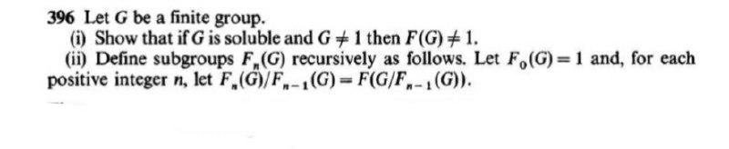 Solved 396 Let G be a finite group. (i) Show that if G is | Chegg.com