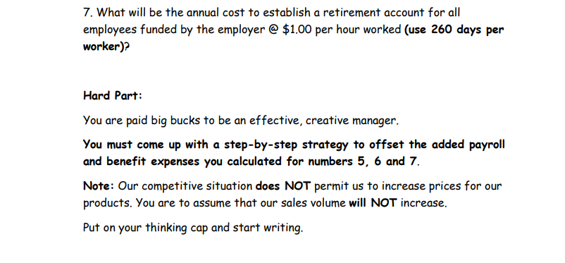 Solved 562 Workers 5 day Work Week 52 Weeks Per Year Chegg