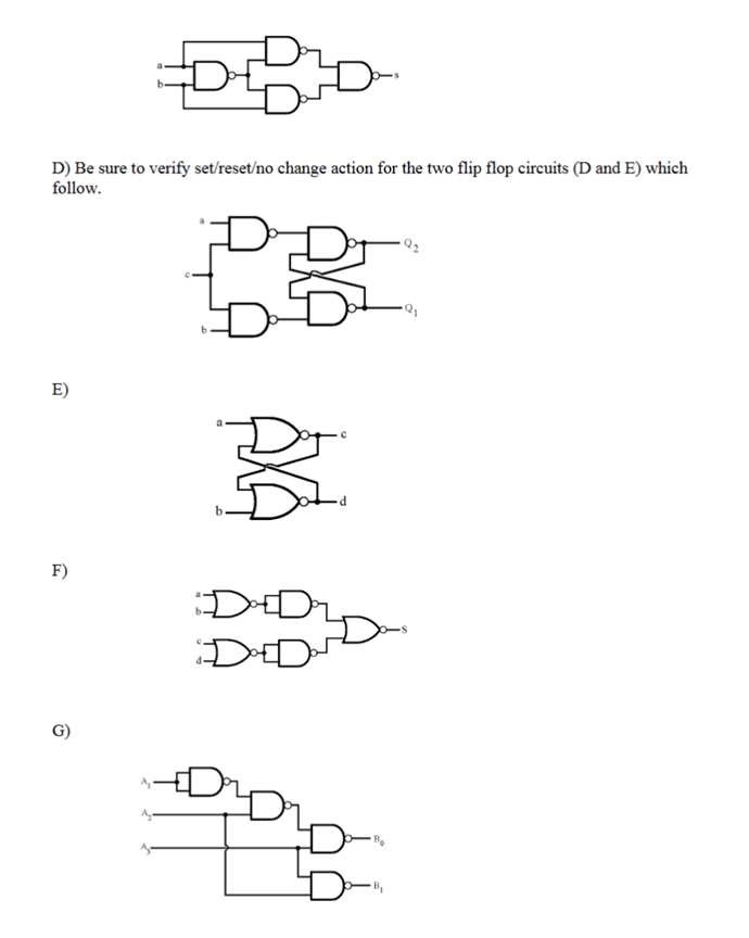 Solved A) (Simple NAND - choose any one of the four | Chegg.com