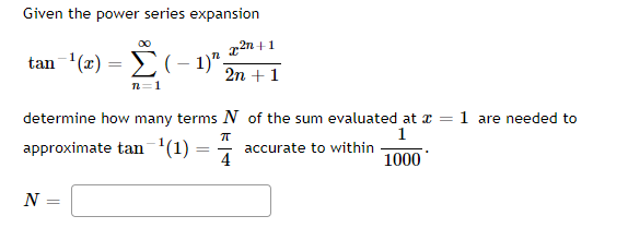 SERIES EXPANSION FRAC 1 1 X N visual data 4