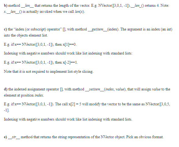 Solved Vector Class Write the code for this problem in a | Chegg.com