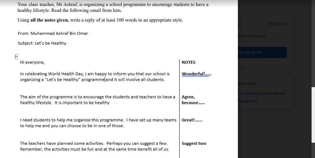 Solved 1 Read The Email Given I Mo 2 Based On The Notes Chegg Com