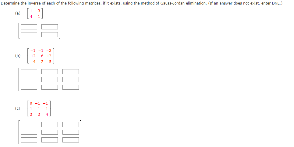 Solved Determine the inverse of each of the following | Chegg.com