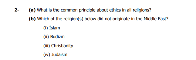 Solved 2- (a) What Is The Common Principle About Ethics In | Chegg.com