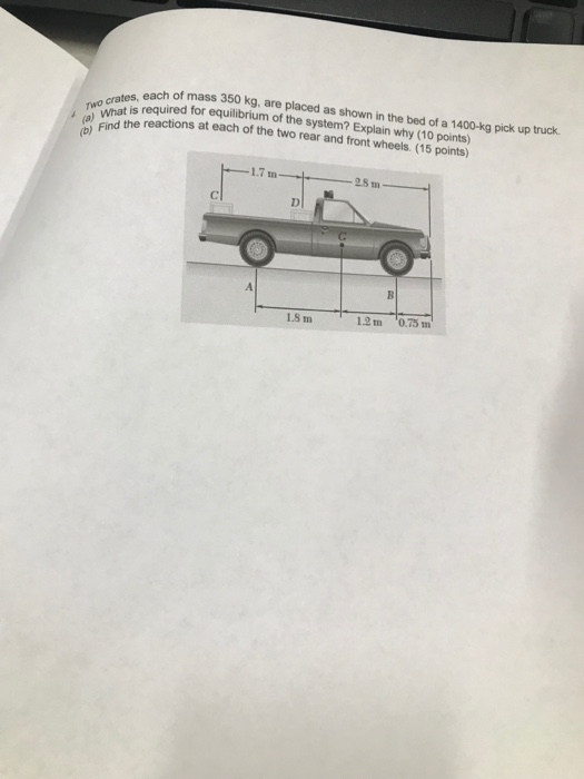 Solved Two Crates Each A What Is Requir Each Of Mass 350
